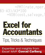 Cover of: Excel for Accountants by Conrad Carlberg, Conrad Carlberg