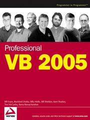 Cover of: Professional VB 2005 by Rockford Lhotka