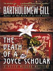 Cover of: The Death of a Joyce Scholar by Bartholomew Gill, Bartholomew Gill