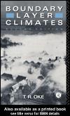 Cover of: Boundary Layer Climates by T. R. Oke, T. R. Oke