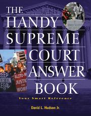 Cover of: The Handy Supreme Court Answer Book
