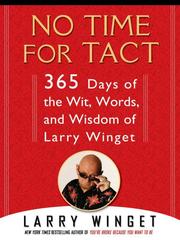 Cover of: No Time for Tact | Larry Winget