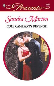 Cover of: Cole Cameron's Revenge by Sandra Marton