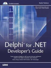 Cover of: Delphi for .NET Developer's Guide