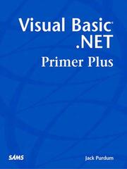 Cover of: Visual Basic .NET Primer Plus by Jack J. Purdum, Jack J. Purdum