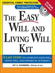 Cover of: Easy Will and Living Will Kit