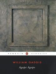 Cover of: Agape Agape by William Gaddis