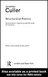 Cover of: Structuralist Poetics by Jonathan D. Culler