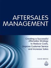 Cover of: Aftersales Management by Brock, David