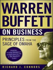 Cover of: Warren Buffett on Business by Richard J. Connors