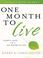 Cover of: One Month to Live