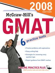 Cover of: McGraw-Hill's GMAT, 2008 Edition by James M. Hasik