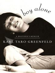 Cover of: Boy Alone by Karl Taro Greenfeld