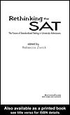 Cover of: Rethinking the SAT
