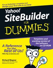 Cover of: Yahoo! SiteBuilder For Dummies