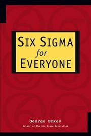 Cover of: Six Sigma for Everyone