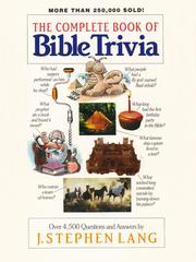 Cover of: The Complete Book of Bible Trivia by J. Stephen Lang