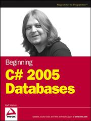 Cover of: Beginning C# 2005 Databases