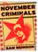 Cover of: The November Criminals