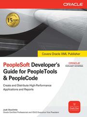 PeopleSoft developer's guide for PeopleTools & PeopleCode by Judi Doolittle