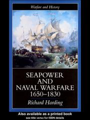 Cover of: Seapower and Naval Warfare, 1650-1830