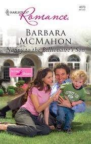 Cover of: Nanny to the Billionaire's Son by Barbara McMahon