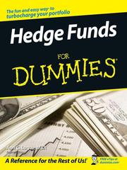 Cover of: Hedge Funds For Dummies by Ann C. Logue, Ann C. Logue