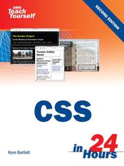 Cover of: Sams Teach Yourself CSS in 24 Hours by Kynn Bartlett, Kynn Bartlett