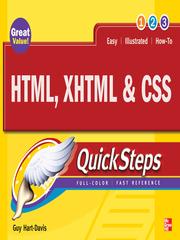 Cover of: HTML, XHTML & CSS QuickSteps by Guy Hart-Davis