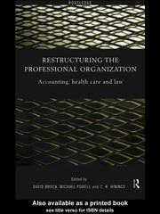 Cover of: Restructuring the Professional Organization