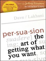 Cover of: Persuasion by Dave Lakhani