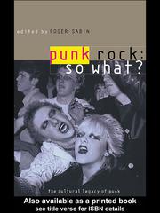 Cover of: Punk Rock