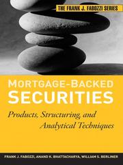 Cover of: Mortgage-Backed Securities by Frank J. Fabozzi