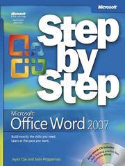 Cover of: Microsoft® Office Word 2007 Step by Step by Joyce Cox