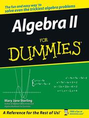 Cover of: Algebra II For Dummies