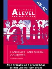 Cover of: Language and Social Contexts