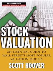 Cover of: Stock Valuation by Scott Hoover, Scott Hoover