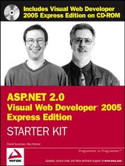 Cover of: Wrox's ASP.NET 2.0 Visual Web Developer 2005 Express Edition Starter Kit by David Sussman, David Sussman