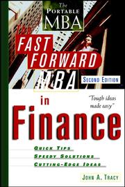 Cover of: The Fast Forward MBA in Finance by John A. Tracy, John A. Tracy