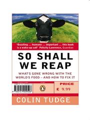 Cover of: So Shall We Reap by Colin Hiram Tudge, Colin Hiram Tudge