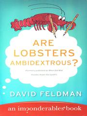 Cover of: Are Lobsters Ambidextrous? by Feldman, David