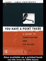 Cover of: You Have a Point There by Eric Partridge