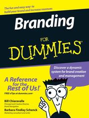 Cover of: Branding For Dummies by Bill Chiaravalle