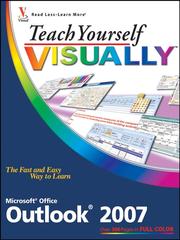 Cover of: Teach Yourself VISUALLY Outlook 2007 by Kate Shoup Welsh, Kate Shoup