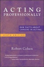 Cover of: Acting Professionally by Robert Cohen, Robert Cohen