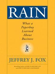 Cover of: Rain by Jeffrey J. Fox