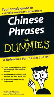 Cover of: Chinese Phrases For Dummies by Wendy Abraham, Wendy Abraham