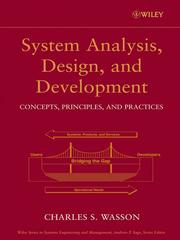 Cover of: System Analysis, Design, and Development by Charles S. Wasson, Charles S. Wasson