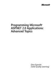 Cover of: Programming Microsoft® ASP.NET 2.0 Applications by Dino Esposito