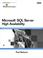 Cover of: Microsoft SQL Server High Availability